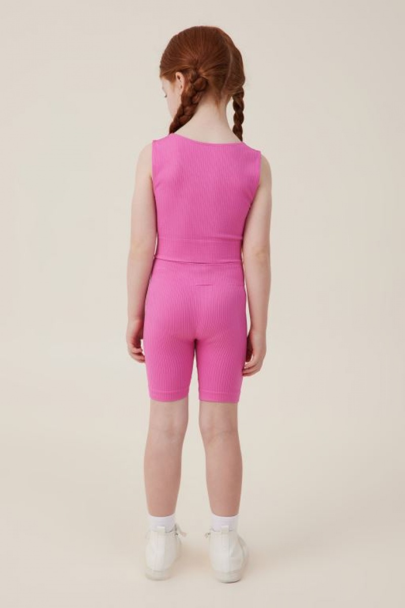 Cotton On Isla Seamfree Bike Girls' Shorts Pink | 0Jf6p29ZnFt