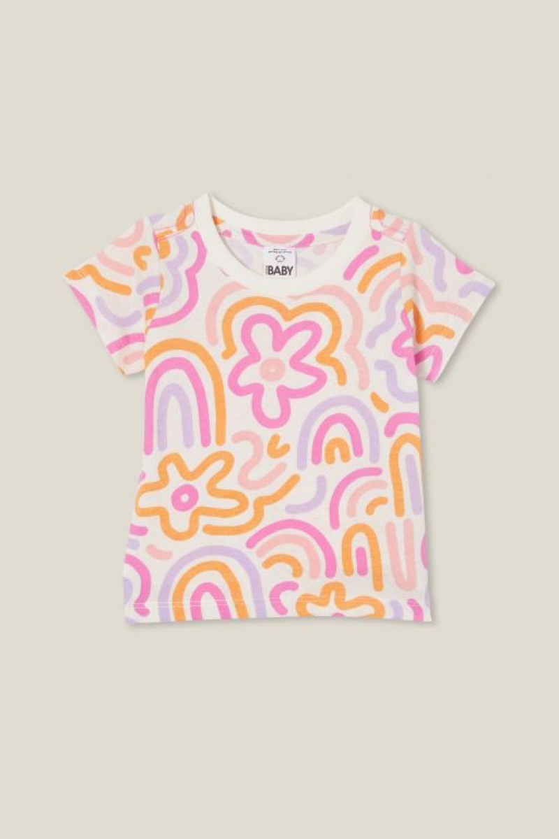 Cotton On Jamie Short Sleeve Baby T Shirts Light Yellow | Y5RO0cFiCPV