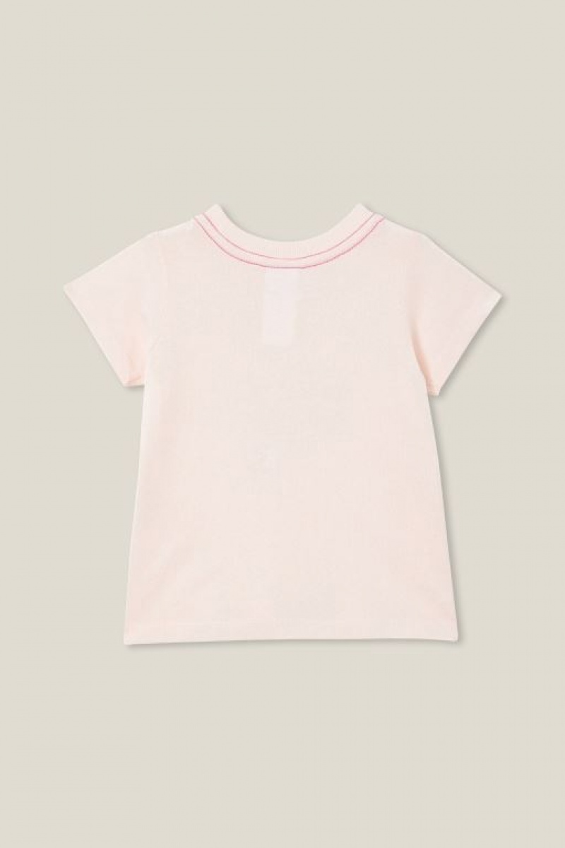 Cotton On Jamie Short Sleeve Baby T Shirts Pink | uDfpFqsWwG4