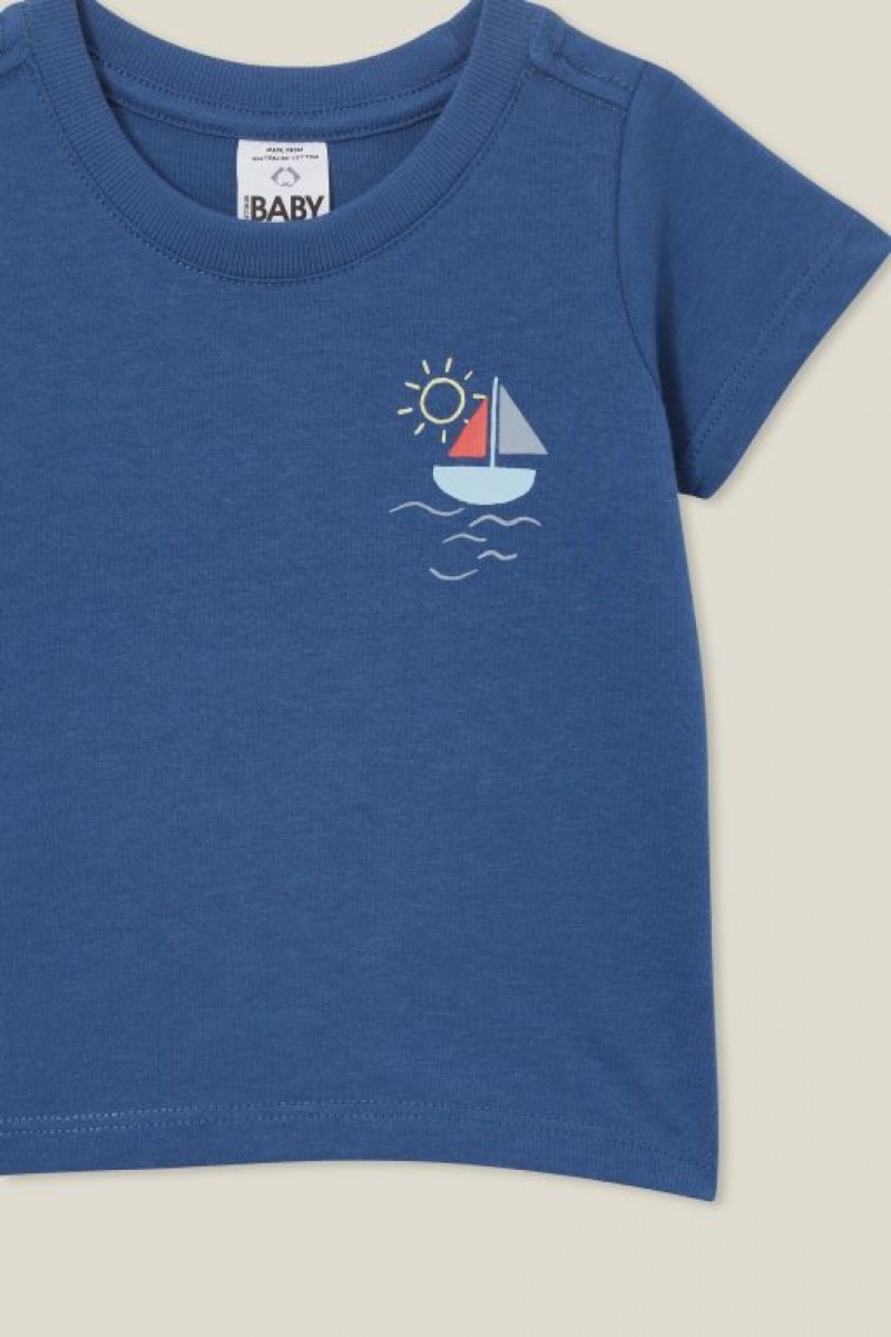Cotton On Jamie Short Sleeve Baby T Shirts Blue | tvBAXXtqNBo