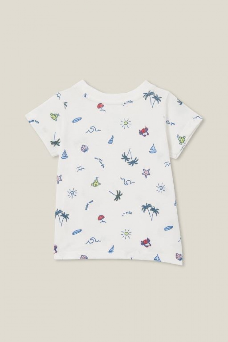 Cotton On Jamie Short Sleeve Baby T Shirts Light Yellow | 1XHkRqlVgoM