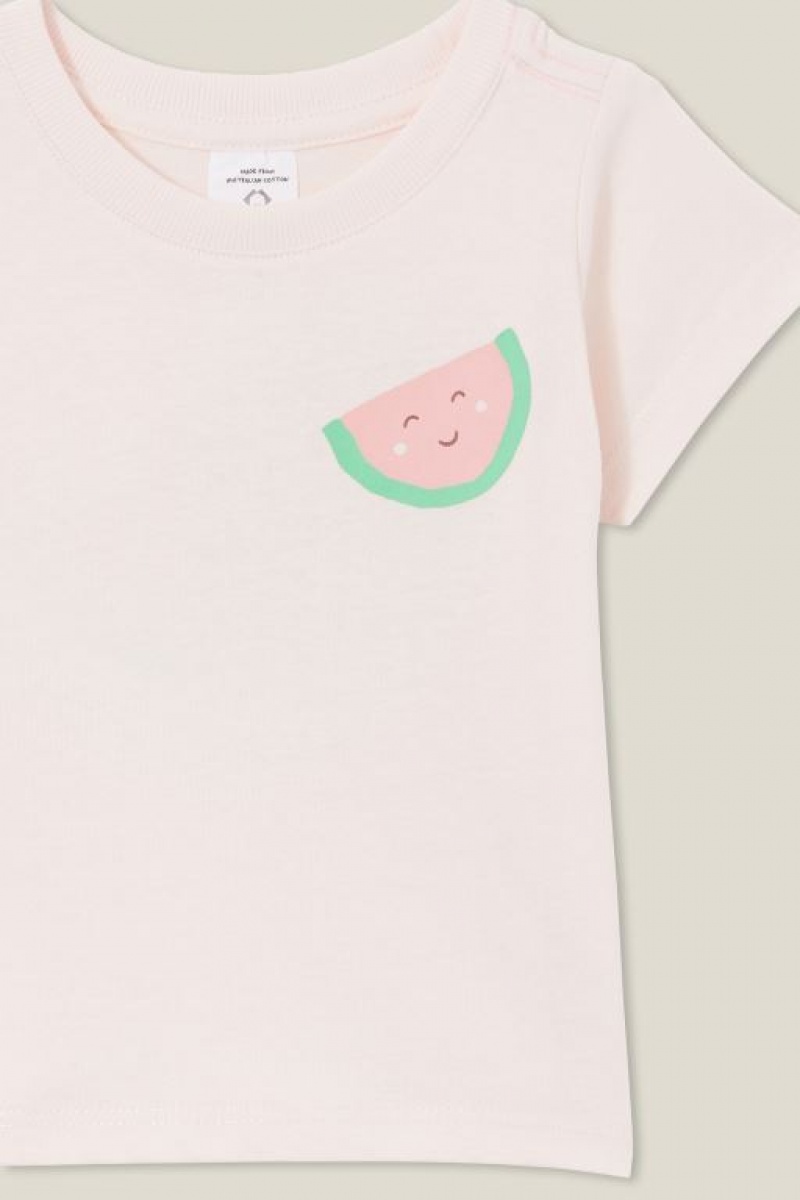 Cotton On Jamie Short Sleeve Baby T Shirts Pink | TEvAKjPbgs8