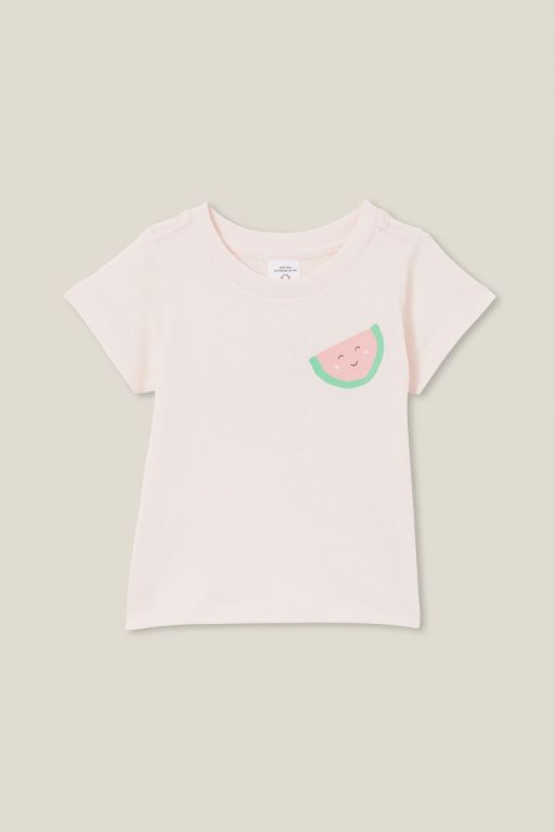 Cotton On Jamie Short Sleeve Baby T Shirts Pink | TEvAKjPbgs8