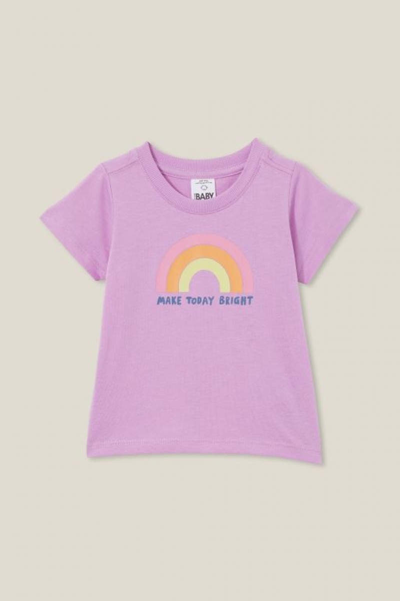 Cotton On Jamie Short Sleeve Baby T Shirts Lavender / Light | pKLIpycEn5v