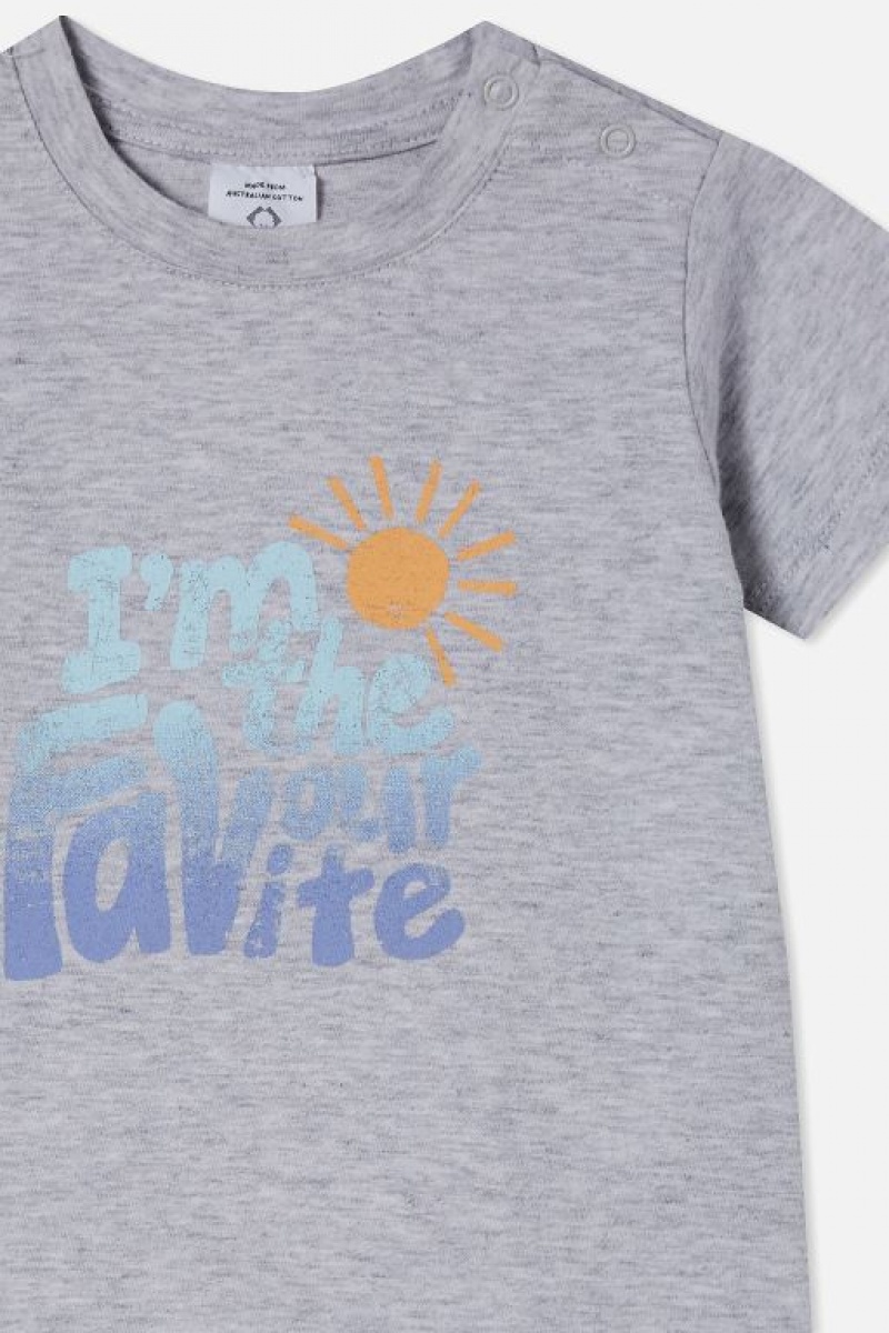 Cotton On Jamie Short Sleeve Baby T Shirts Cloud | CaJ0kpSuFMi