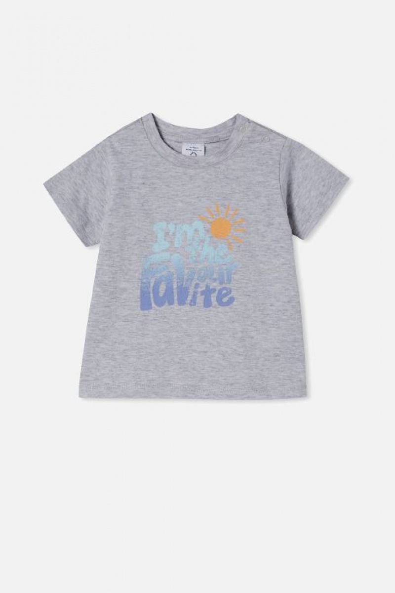 Cotton On Jamie Short Sleeve Baby T Shirts Cloud | CaJ0kpSuFMi