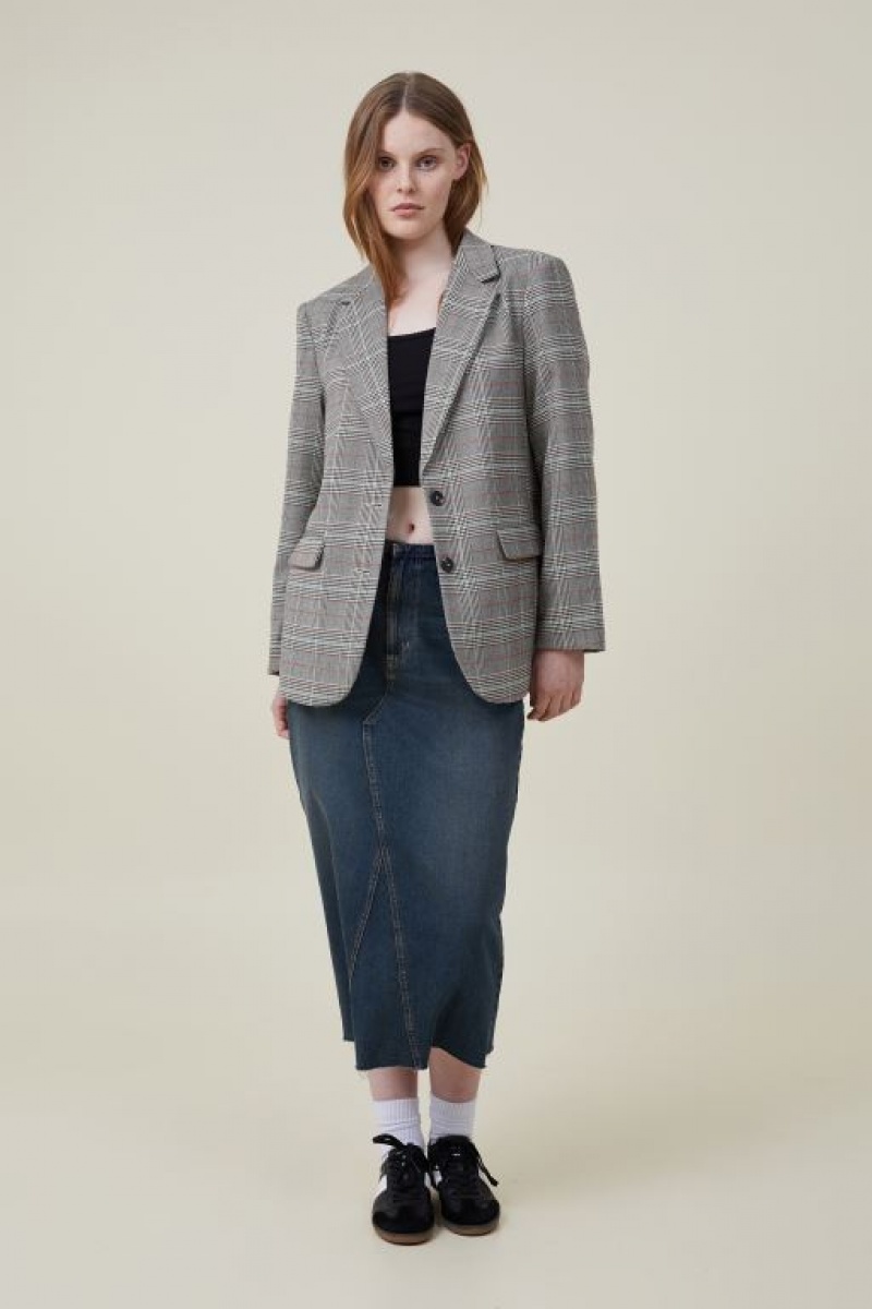 Cotton On Jamie Women's Blazers Neutral | BtKIs3MTeHQ