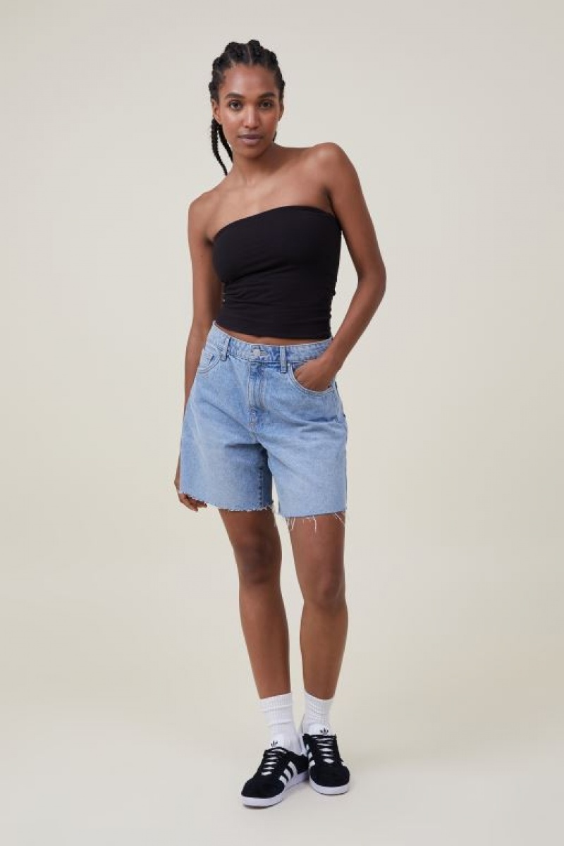 Cotton On Jessica Tube Women's Tanks Black | P7tiQKySw90