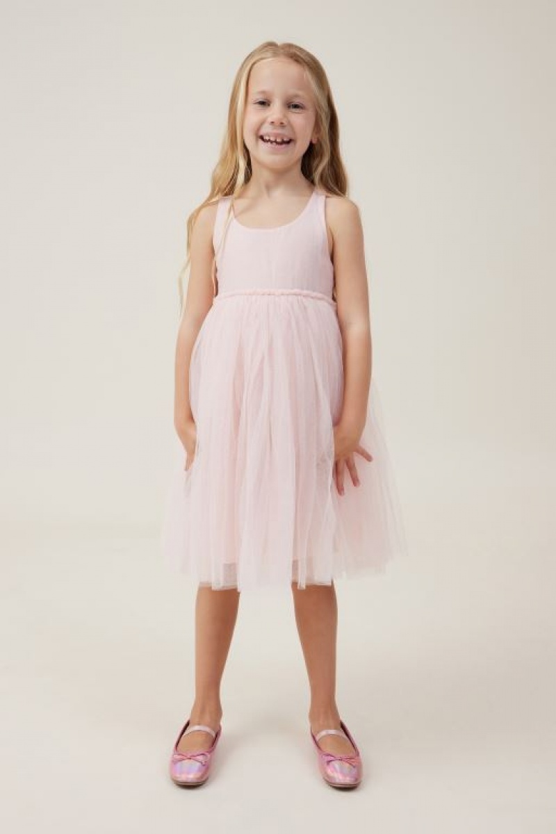 Cotton On Jocelyn Up Girls' Dress Pink | CH6Td6nSWoG