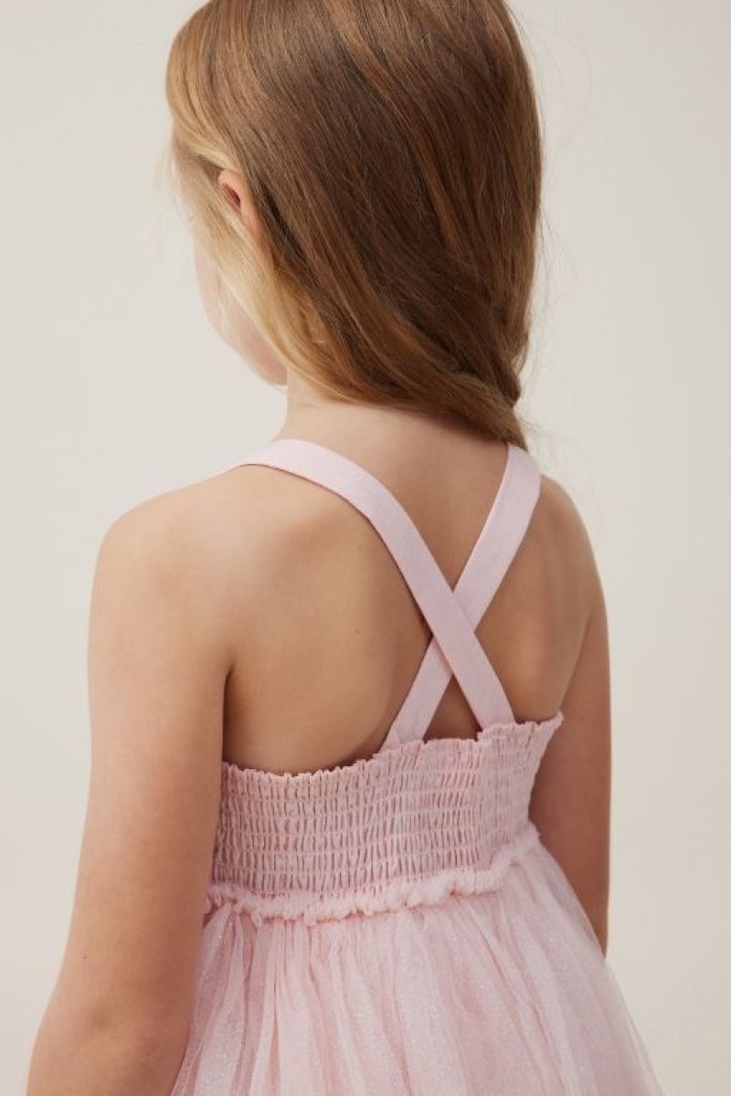 Cotton On Jocelyn Up Girls' Dress Pink | CH6Td6nSWoG