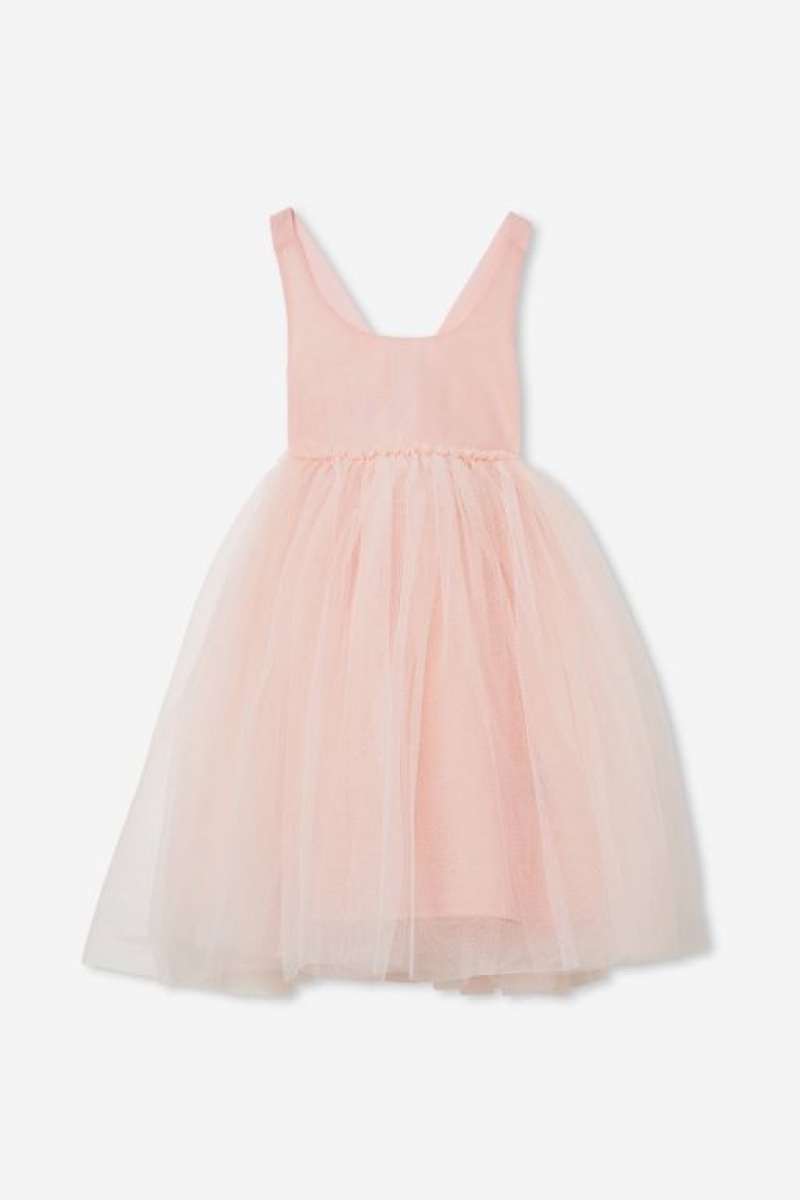 Cotton On Jocelyn Up Girls' Dress Pink | CH6Td6nSWoG