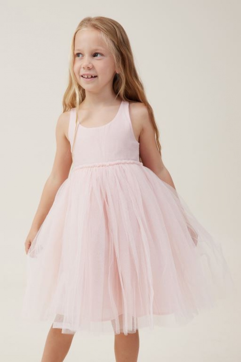 Cotton On Jocelyn Up Girls\' Dress Pink | CH6Td6nSWoG
