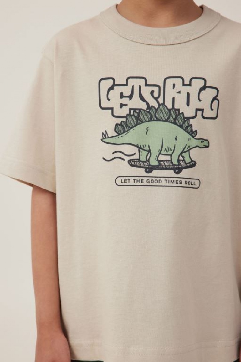 Cotton On Jonny Short Sleeve Print Boys' T Shirts Rainy | XgL7cS6tCIx