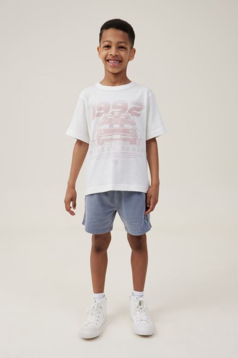 Cotton On Jonny Short Sleeve Print Boys' T Shirts Light Yellow | JeQ9A3kRRR1