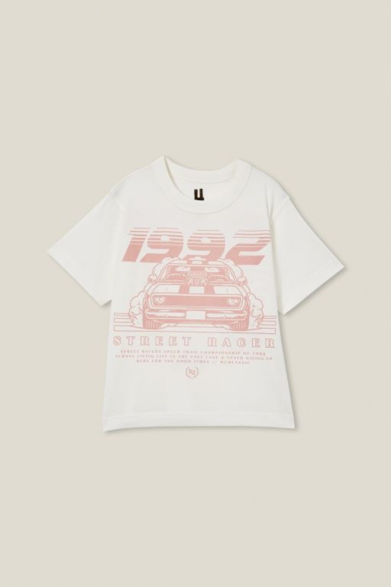 Cotton On Jonny Short Sleeve Print Boys' T Shirts Light Yellow | JeQ9A3kRRR1