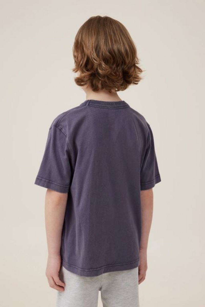 Cotton On Jonny Short Sleeve Print Boys' T Shirts Grey | KYOc3B1lRbi