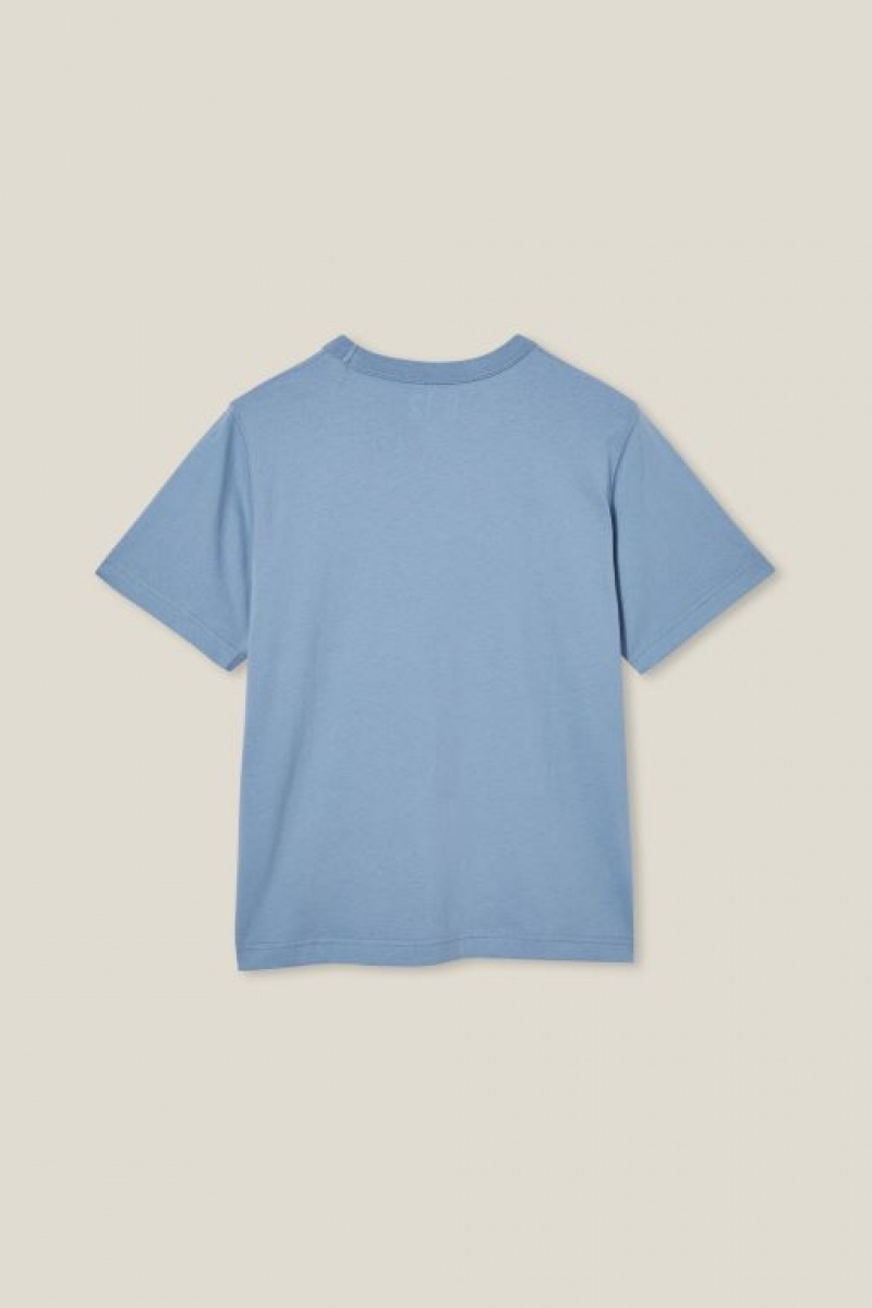 Cotton On Jono Short Sleeve Print Boys' T Shirts Blue | bY8CeSjqyZG