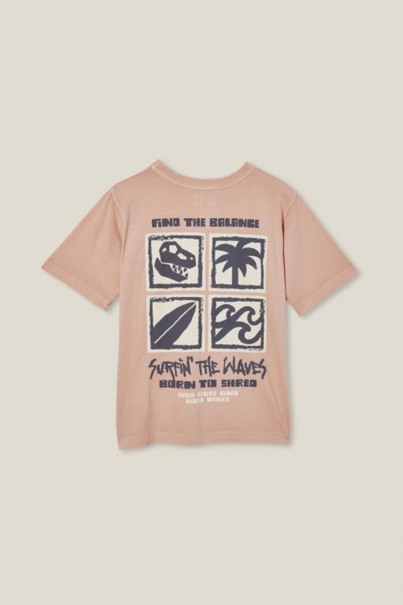 Cotton On Jono Short Sleeve Print Boys' T Shirts Zephyr | MwijsW0DUpO