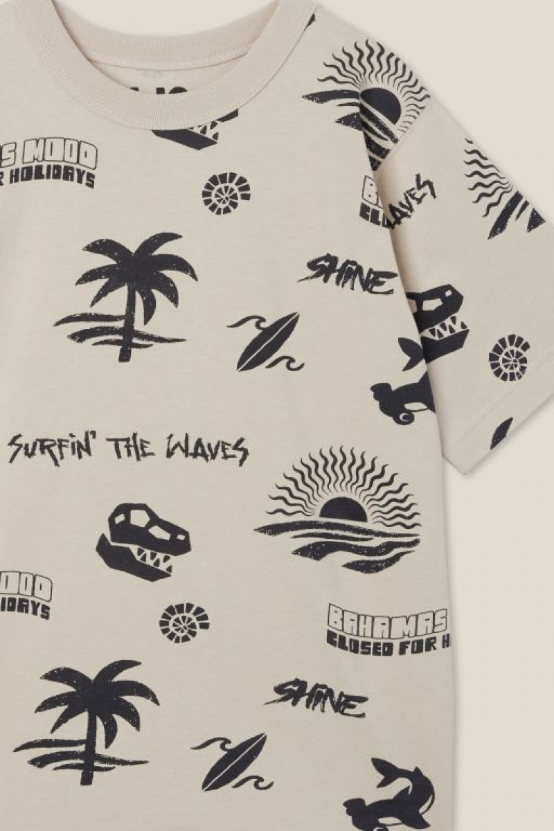 Cotton On Jono Short Sleeve Print Boys' T Shirts Rainy | Dew7wsMWDgz