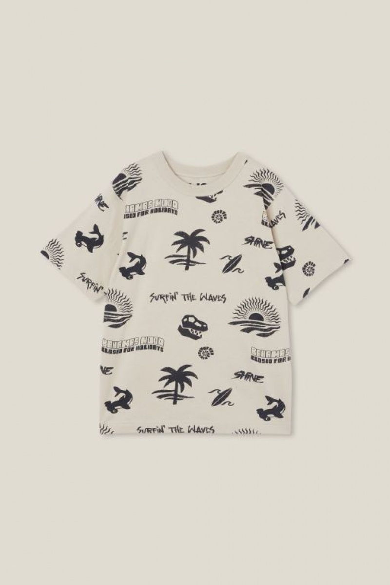 Cotton On Jono Short Sleeve Print Boys\' T Shirts Rainy | Dew7wsMWDgz