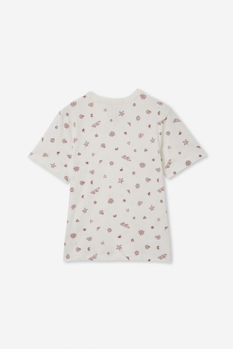 Cotton On Jono Short Sleeve Print Boys' T Shirts Light Yellow | UTJ1jWhf3j0