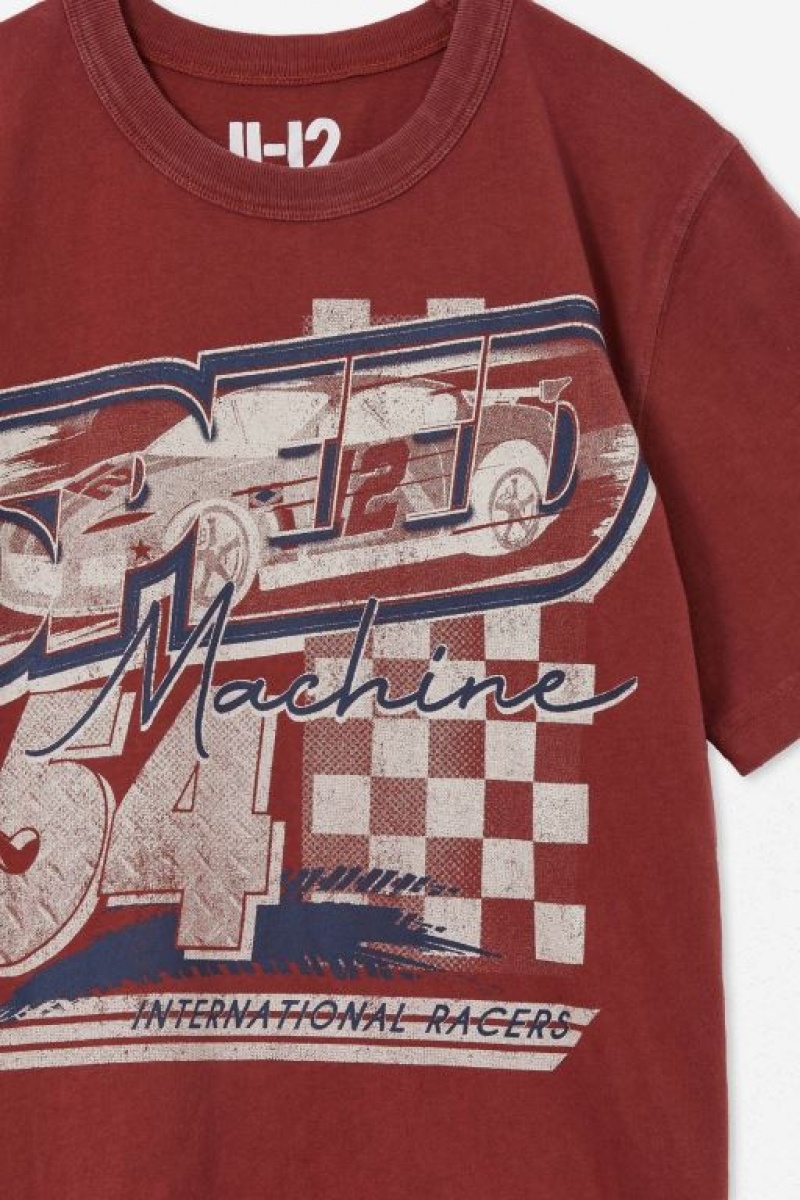 Cotton On Jono Short Sleeve Print Boys' T Shirts Henna | ejq13yiefFq