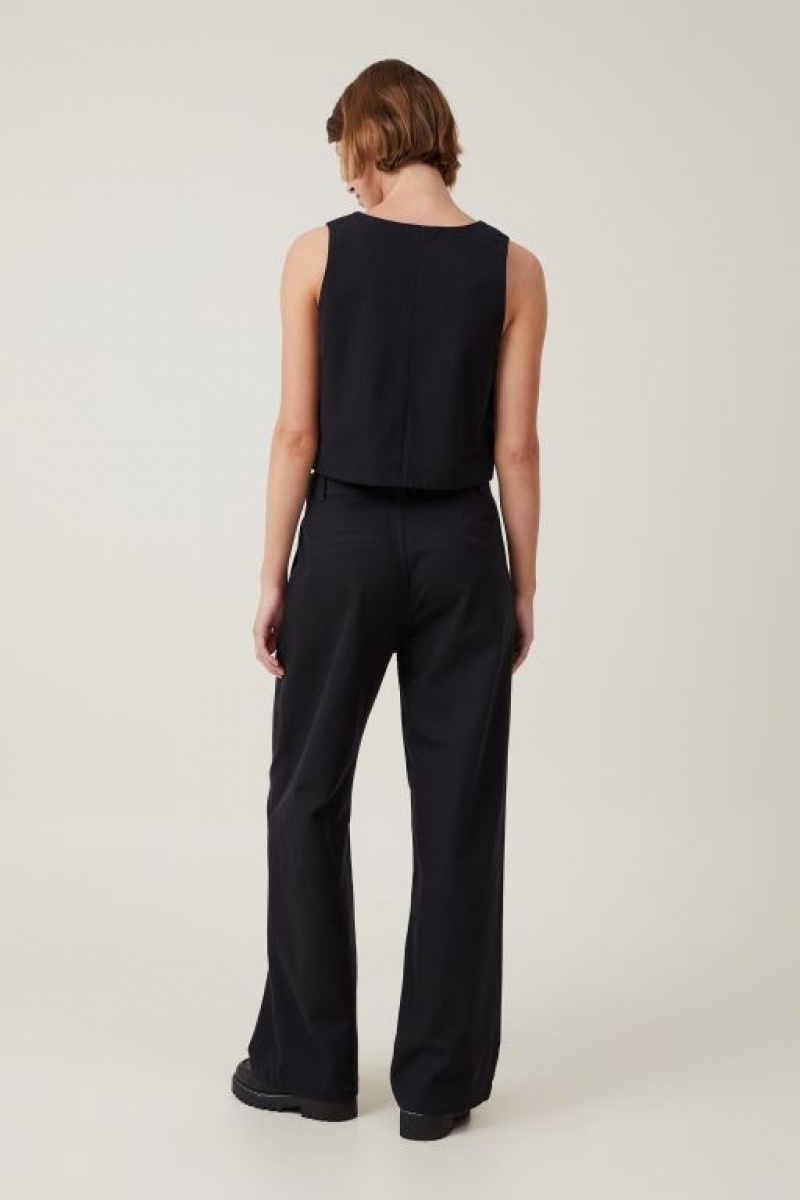 Cotton On Jude Suiting Women's Pants Black | QDFBC41fYBU