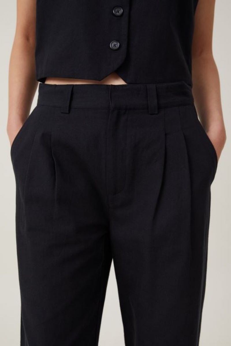 Cotton On Jude Suiting Women's Pants Black | QDFBC41fYBU