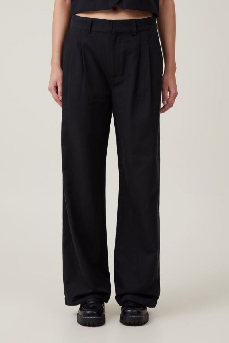 Cotton On Jude Suiting Women's Pants Black | QDFBC41fYBU