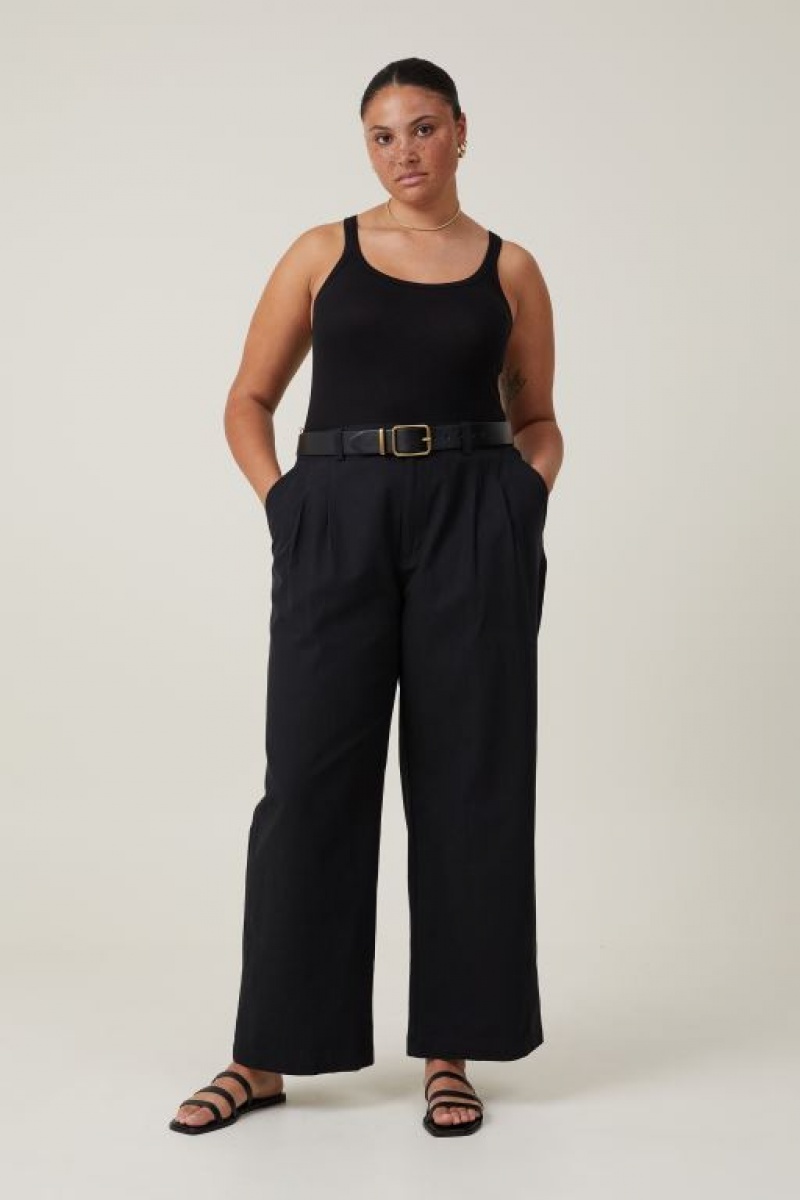 Cotton On Jude Suiting Women's Pants Black | QDFBC41fYBU