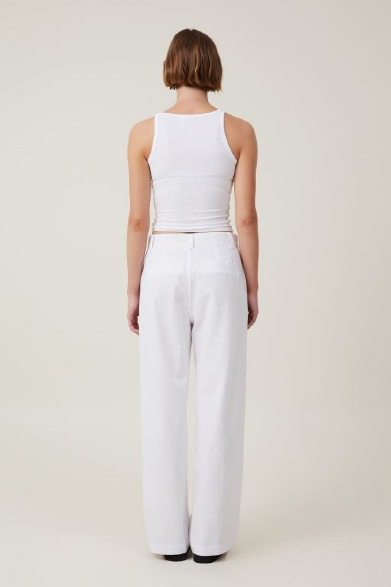 Cotton On Jude Suiting Women's Pants White | eFKsyfC92wn
