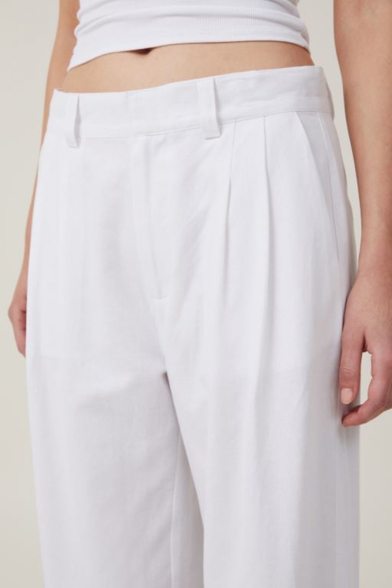 Cotton On Jude Suiting Women's Pants White | eFKsyfC92wn
