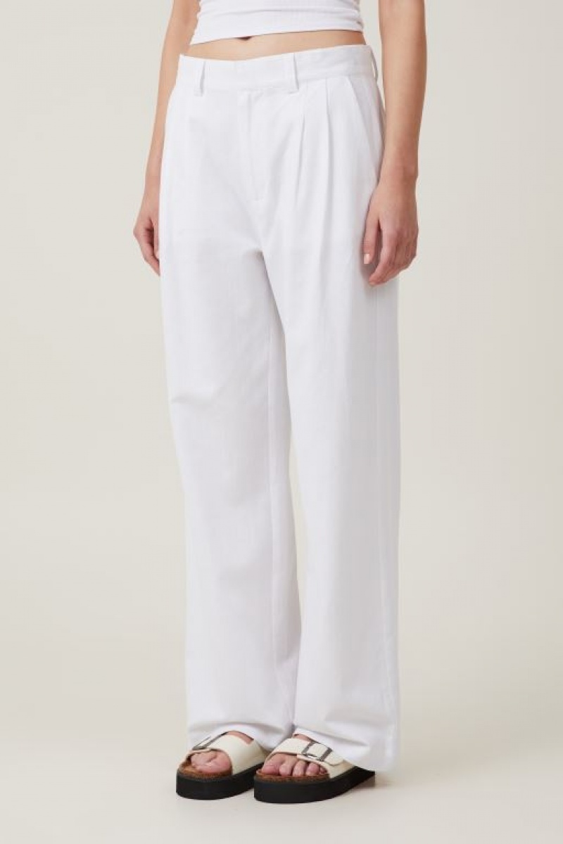 Cotton On Jude Suiting Women's Pants White | eFKsyfC92wn