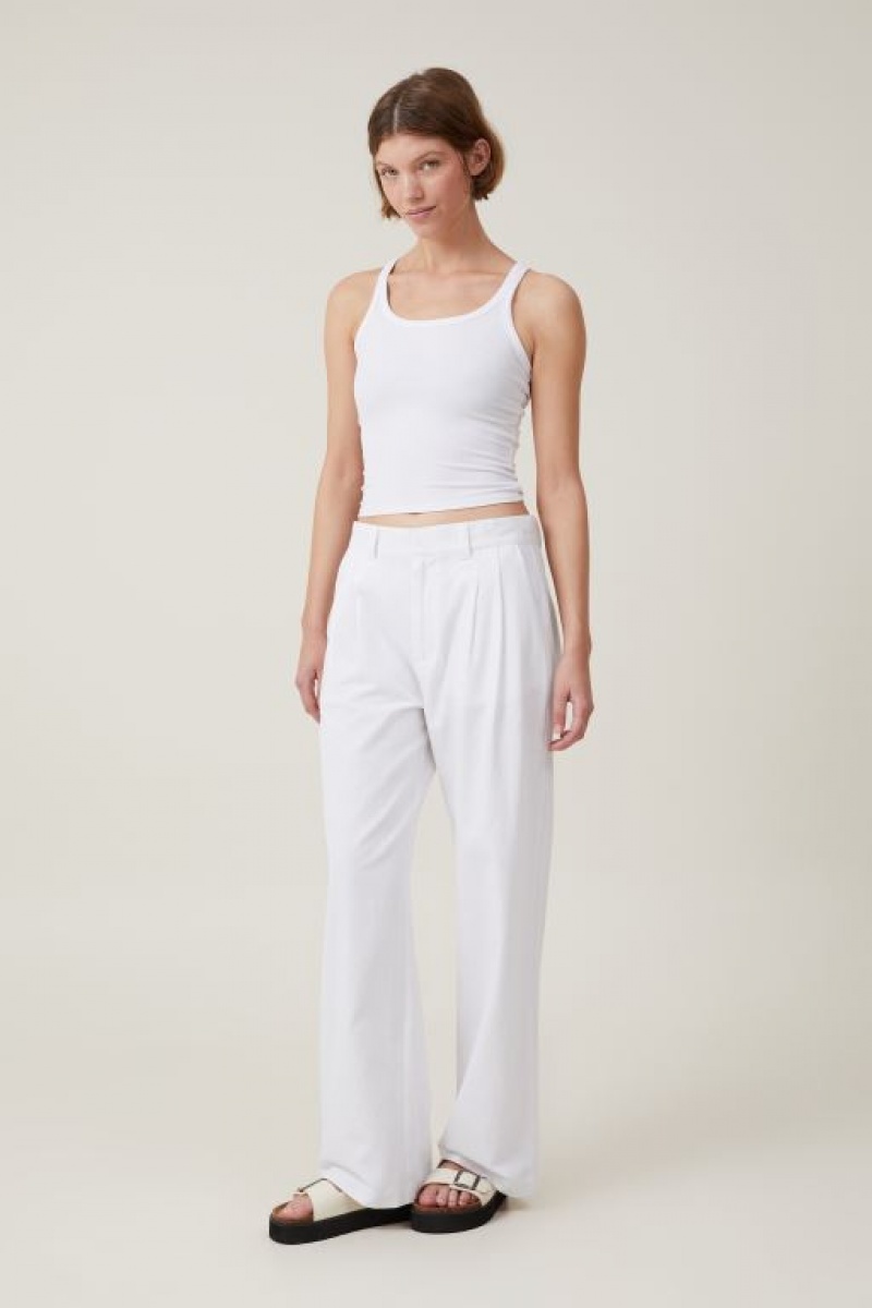 Cotton On Jude Suiting Women\'s Pants White | eFKsyfC92wn