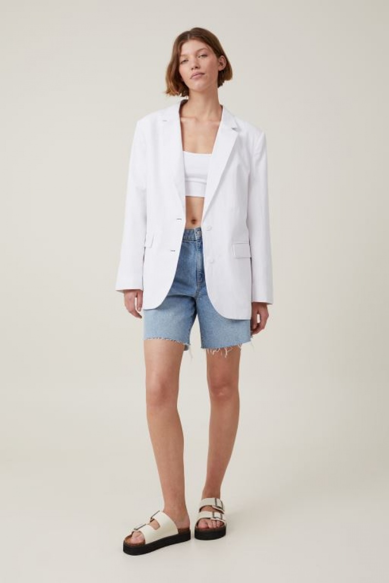 Cotton On Jude Women's Blazers White | aPVWWuyiCSE