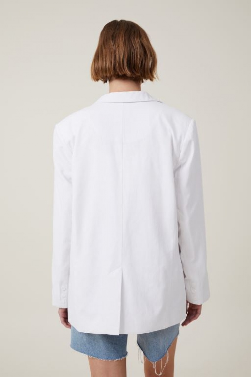 Cotton On Jude Women's Blazers White | aPVWWuyiCSE