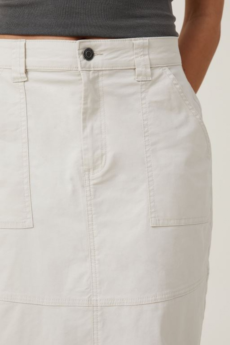 Cotton On Kai Maxi Women's Skirt Grey | bB4hL2JBJT9
