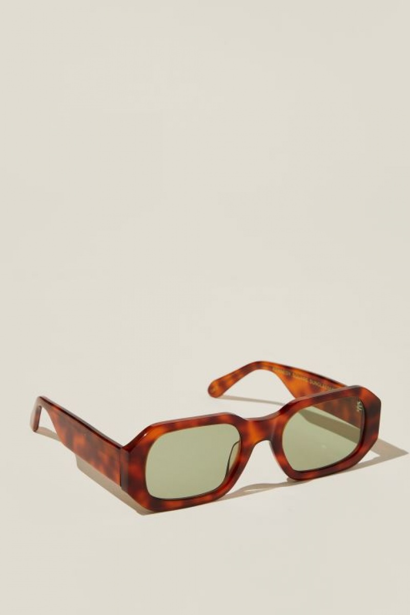 Cotton On Kennedy Square Women's Sunglasses Green | 02UZWwsjjJe