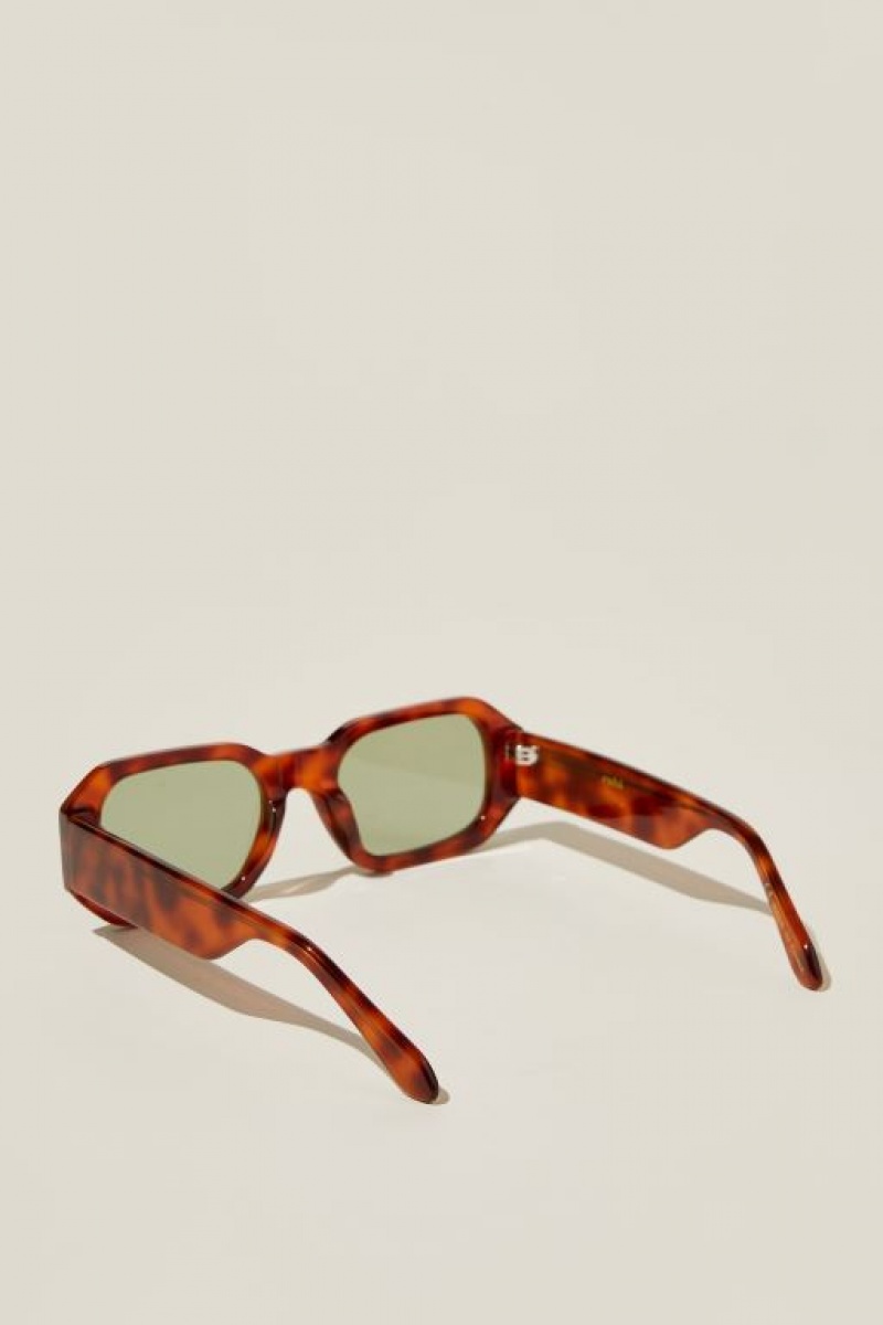 Cotton On Kennedy Square Women's Sunglasses Green | 02UZWwsjjJe