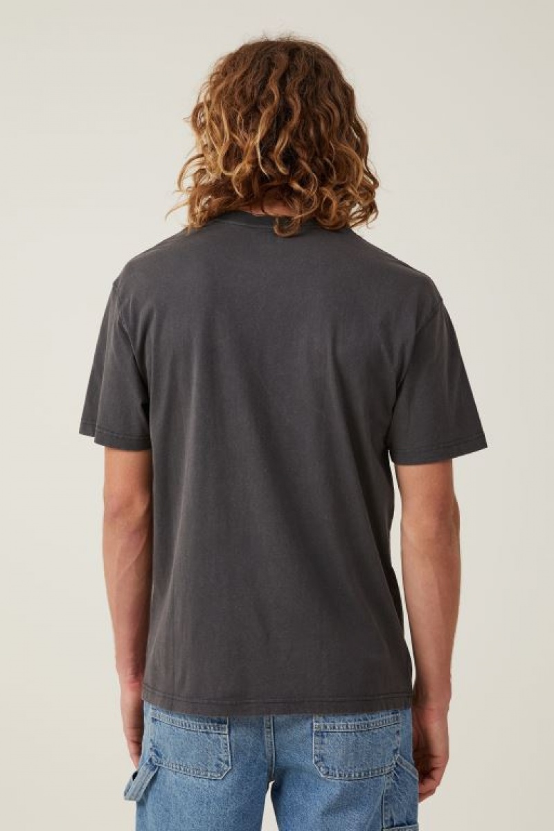 Cotton On King Stingray Loose Fit Men's Graphic T-Shirts Black | SVu7RvzB1ec