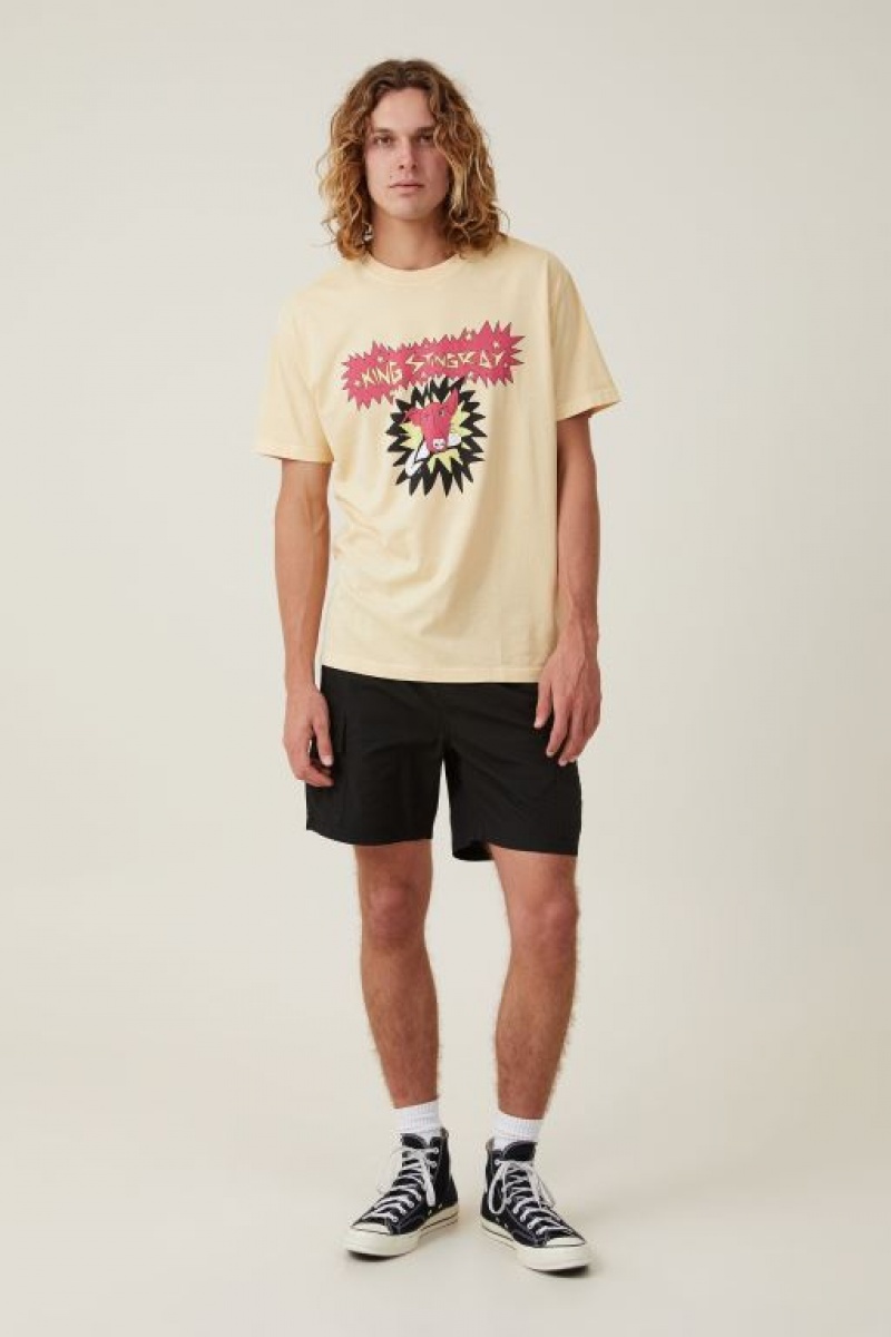 Cotton On King Stingray Loose Fit Men's Graphic T-Shirts Orange | oU3BVxN0amk