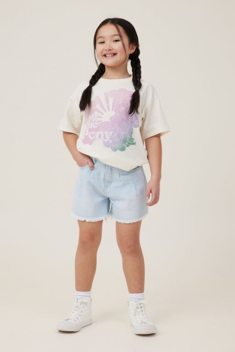 Cotton On Kyla Denim Girls' Shorts Blue Wash | MqnXswIASF1