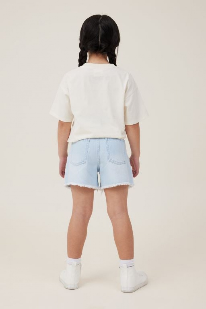 Cotton On Kyla Denim Girls' Shorts Blue Wash | MqnXswIASF1