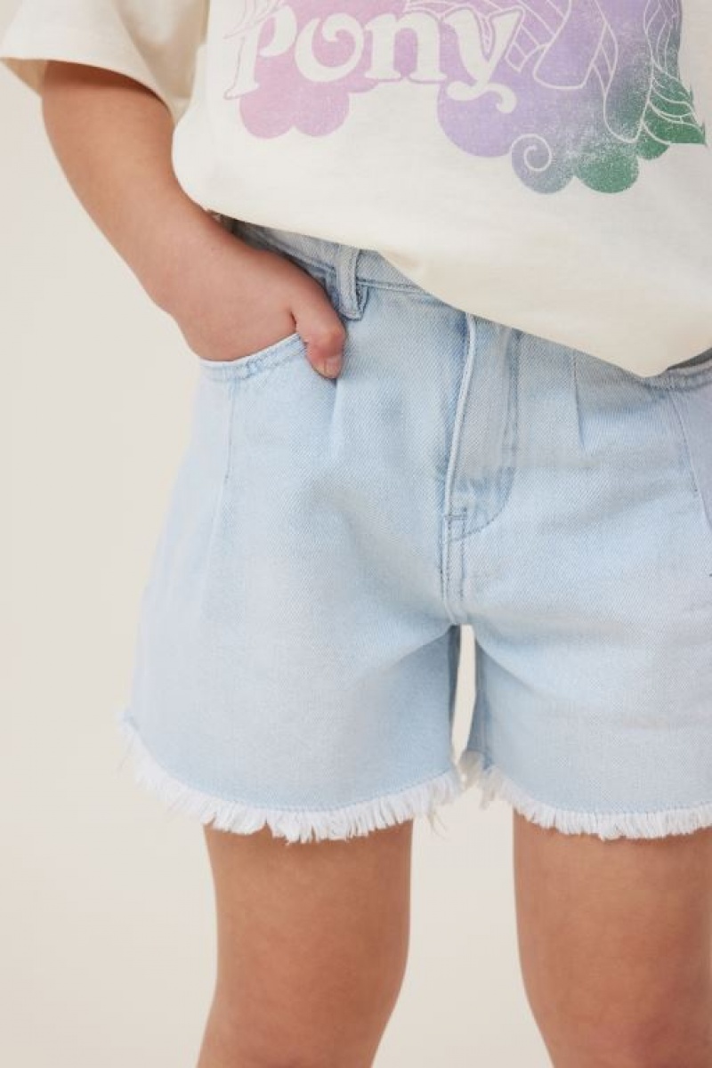 Cotton On Kyla Denim Girls' Shorts Blue Wash | MqnXswIASF1