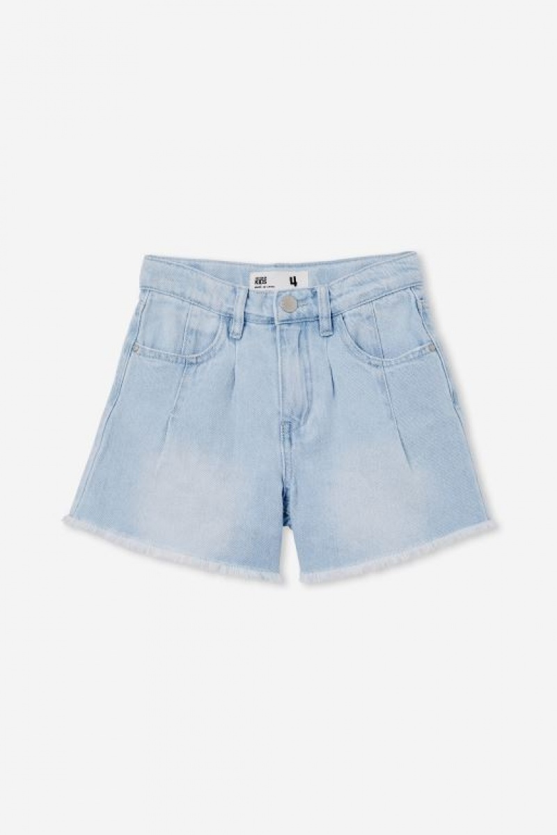 Cotton On Kyla Denim Girls' Shorts Blue Wash | MqnXswIASF1