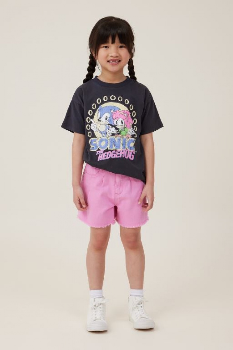 Cotton On Kyla Denim Girls' Shorts Pink | eZcr6hpqBVW