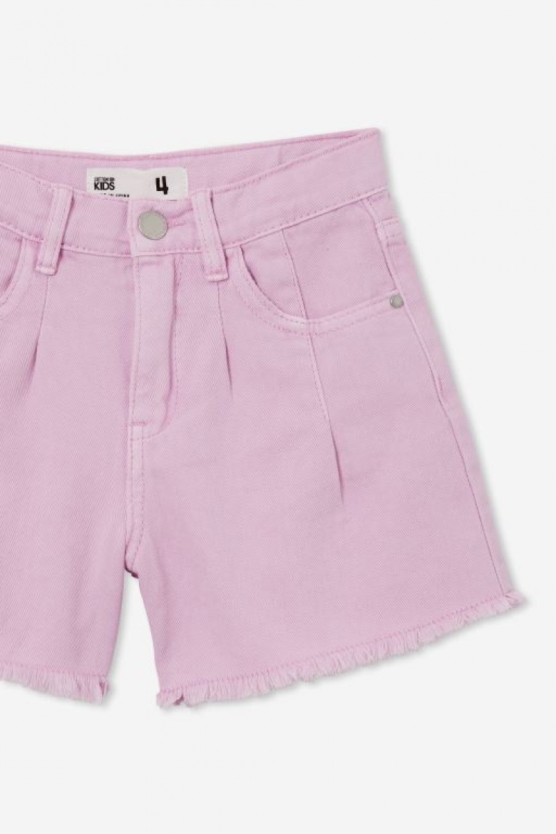 Cotton On Kyla Denim Girls' Shorts Purple | UzpLa1hcPnG