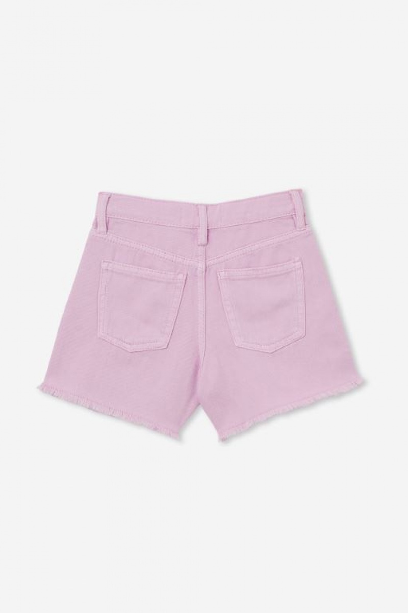 Cotton On Kyla Denim Girls' Shorts Purple | UzpLa1hcPnG