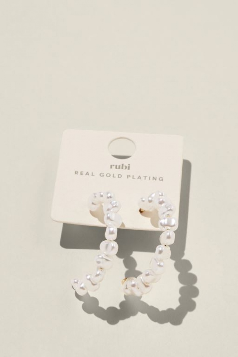 Cotton On Large Hoop Earring Women's Jewellery Gold | KsnT7dOqRxI