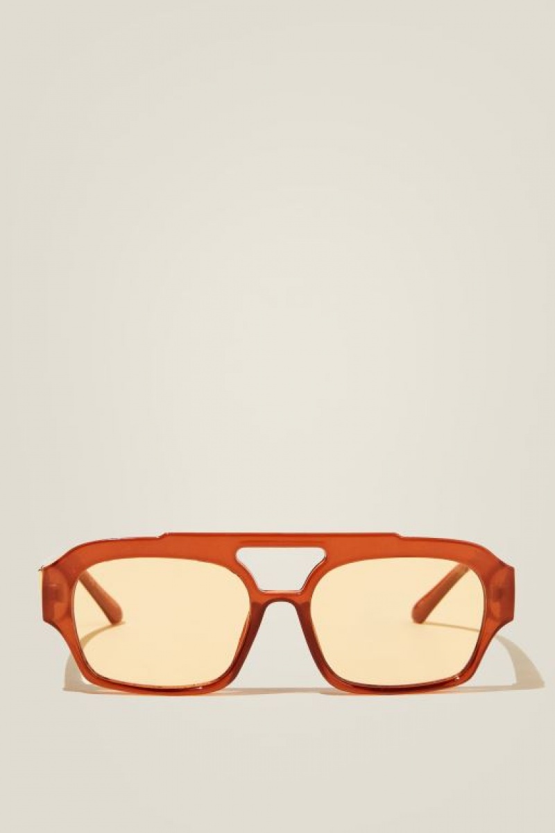 Cotton On Lex Aviator Women\'s Sunglasses Orange | iIpflrR5RPE